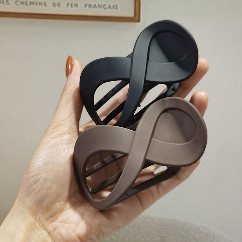 Trend PC Hair Clip Simple 8-shaped Infinity Styling Holder Shark Hair Claw Clip Hair Accessories For Women