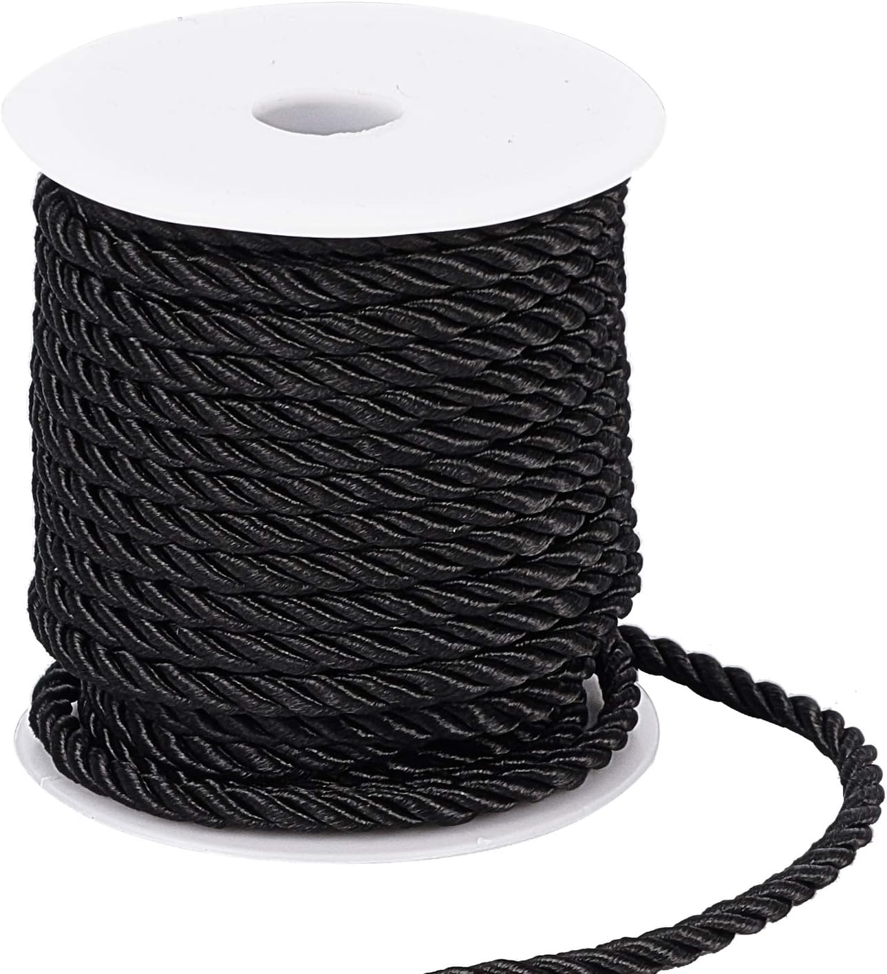 Cordón trenzado de 5MM, adorno de cuerda artesanal, cuerda decorativa de poliéster, cordón hecho a mano para manualidades de costura, tapicería, decoración del hogar, 5m: Cobre envejecido