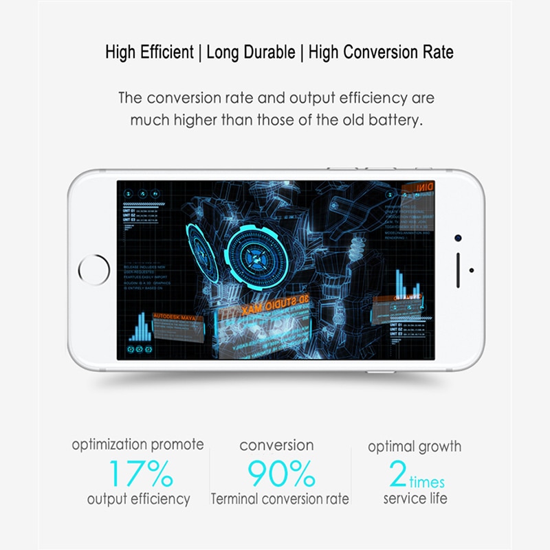 NOHON Hoge Capaciteit Originele Batterij Voor iPhone 6S 6 7 8 Plus 5 5S 5C SE Vervanging Bateria mobiele Telefoon Batterij + Gratis Tools