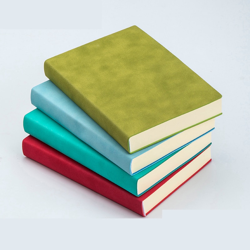 RuiZe faux leather diary notebook thick paper white blank pages sketchbook A5 office notepad vintage note book agenda soft cover