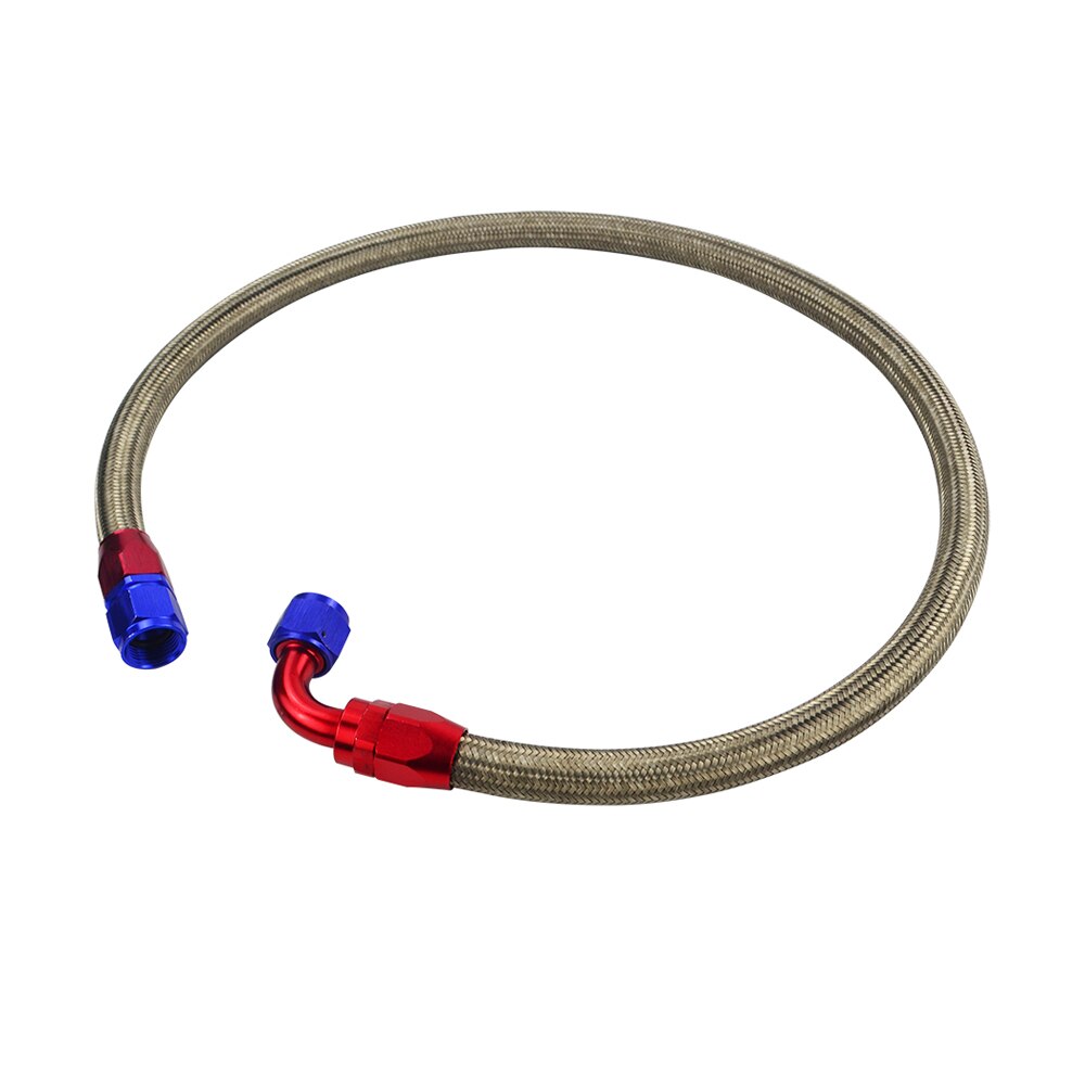 1M/1.2M/1.4M AN10 Rvs Gevlochten Of Gevlochten Stookolie Line + Straight Swivel fitting + 90 Graden Wartelfitting