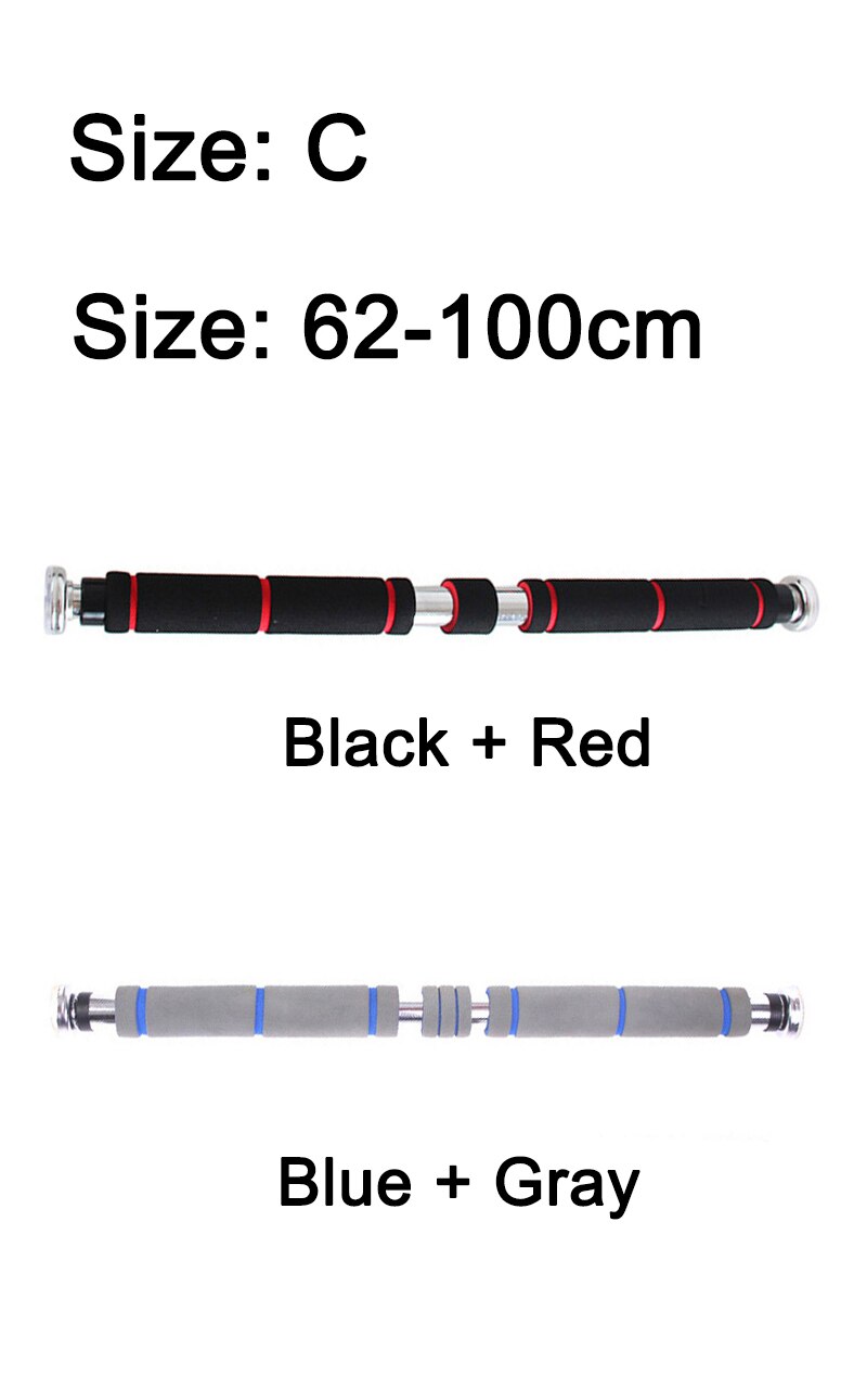 62-130cm Tür Horizontale Bars Einstellbar Übung Gym Kinn Up Pull Up Training Bar Sport Fitness Workout Ausrüstungen: Grau