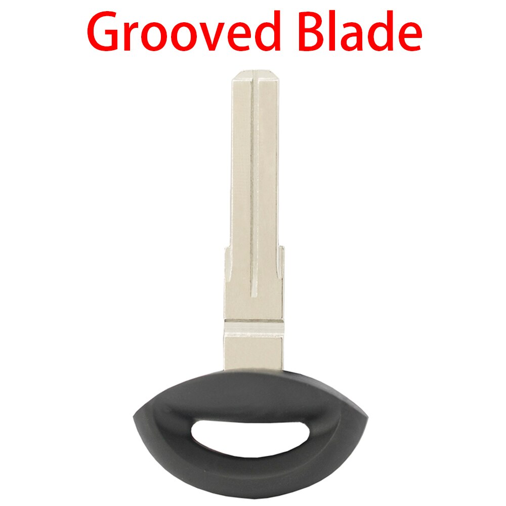 WhatsKey Car Key blade fob shell For SAAB 93 95 9-3 9-5 Replacement Keyless Entry Remote Auto Key parts Uncut blank blade: Grooved blade