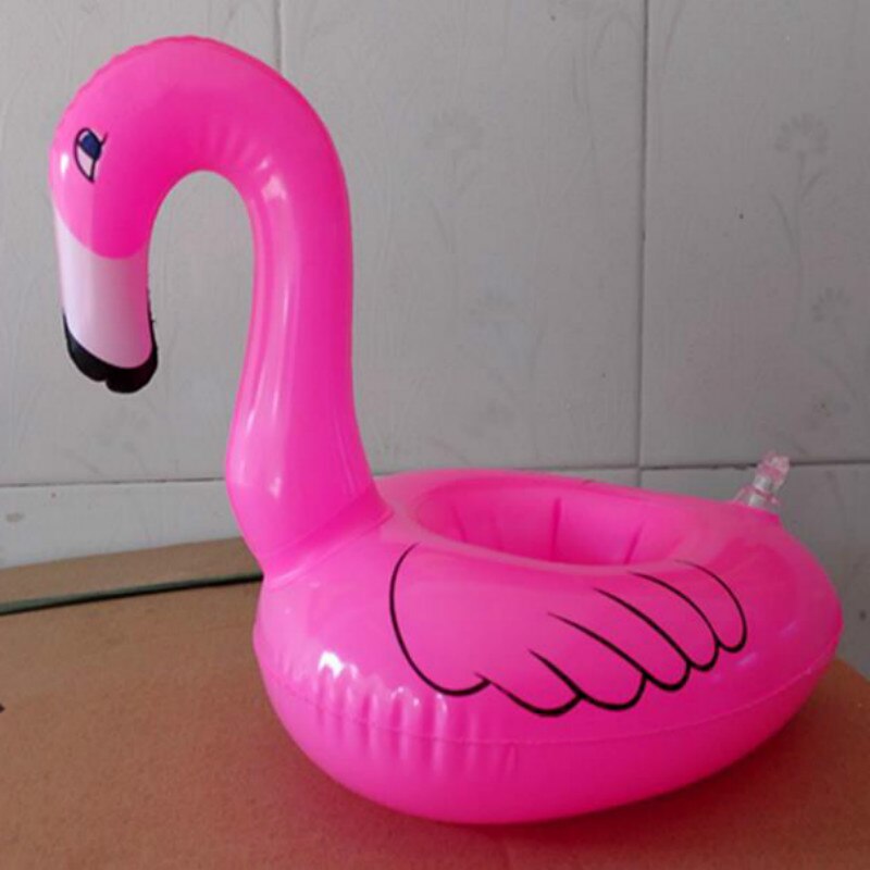 1 Piece Mini Flamingo Floating Inflatable Drink Can Cell Phone Holder Stand Pool Toys Event & Party Supplies