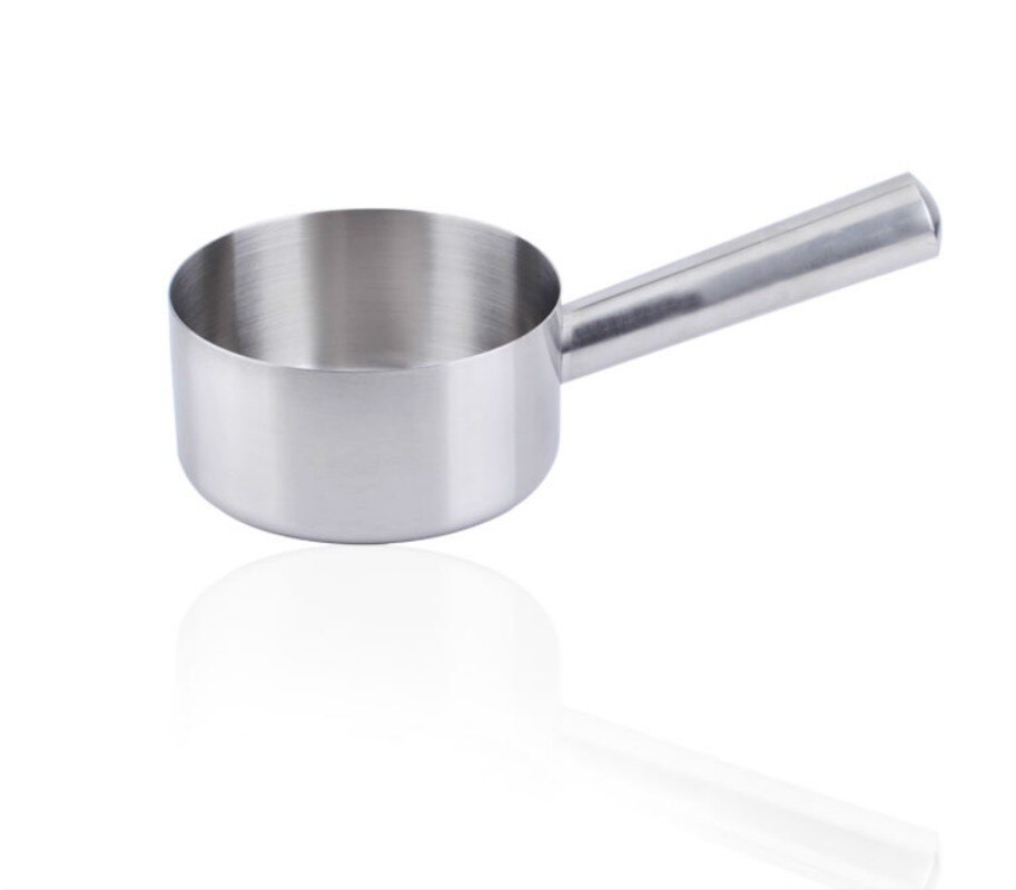Rustfrit stål lang håndtag vandskål køkkenredskaber spejl polsk suppe mælk scoop kost-køkken store redskaber kapacitet bailers