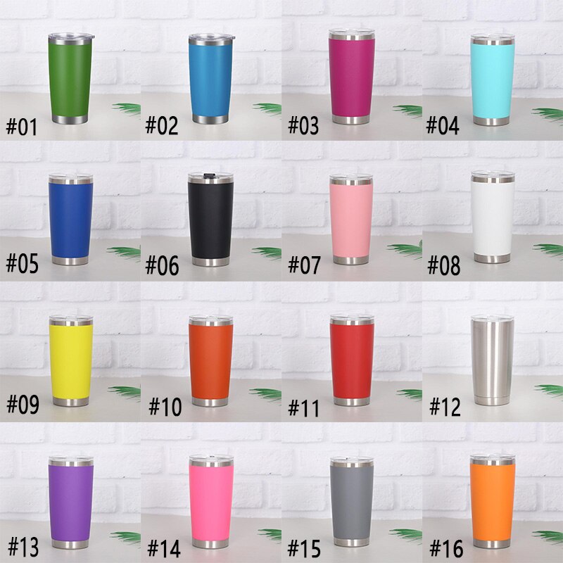 Travel Mug Double Stainless Steel Wall Vaccum Insulated Coffee Tumbler With Sealed Anti Leaking Lid Father's Day