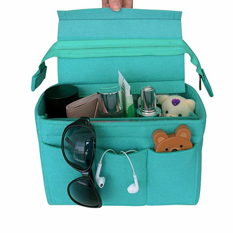 Cosmetic Organizer Felt Insert Bag For Handbag Travel Inner Purse Portable Make up Bags Fits Neverfull MM GM PM Speedy