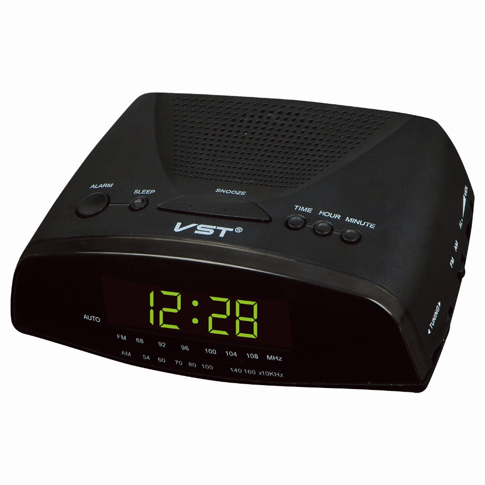 Led am/fm radio väckarklocka modern elektronisk skrivbordsbord digital klocka multi-grupp snooze funktion heminredning sovrum