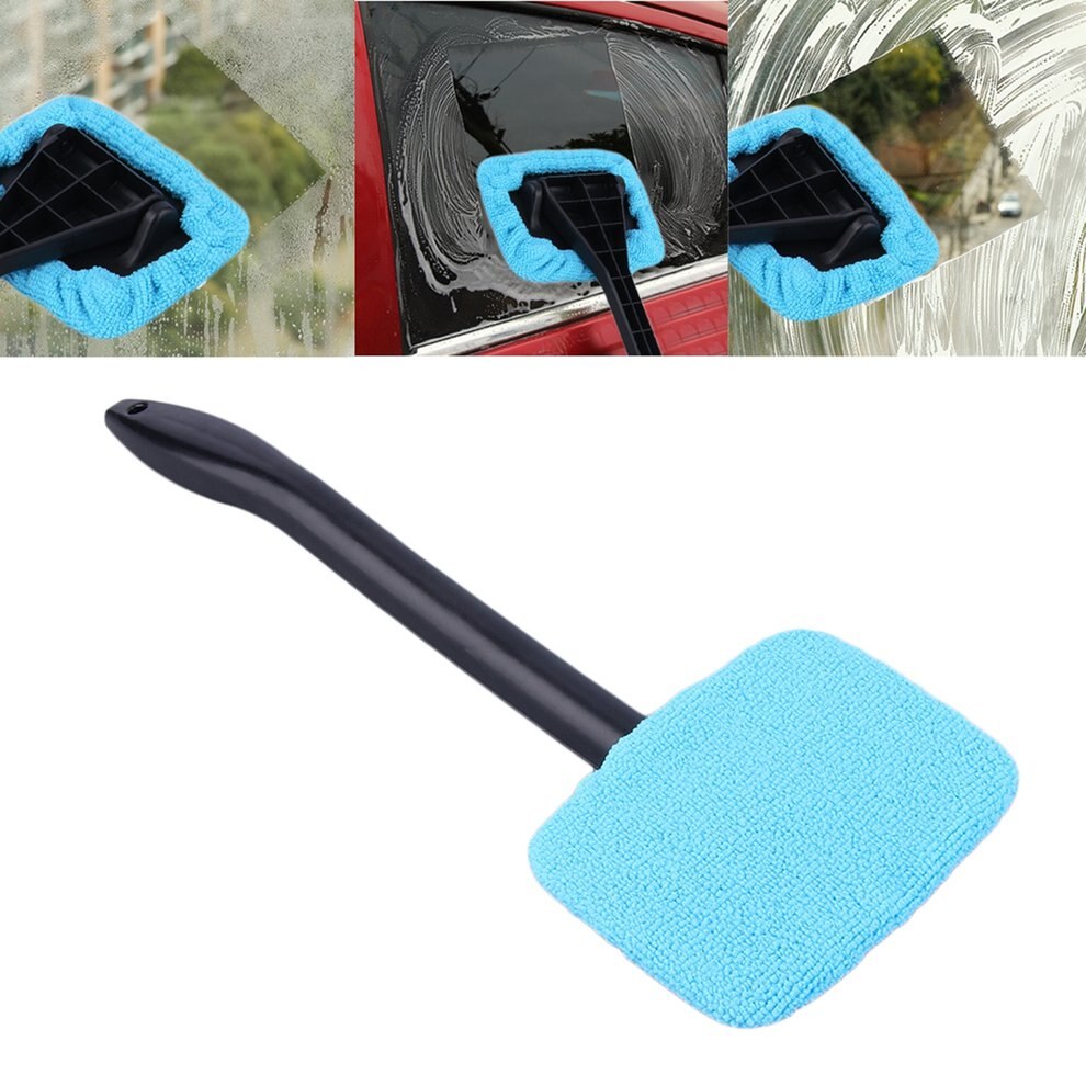 Draagbare Plastic Voorruit Cleaner -Microfiber Schoon Moeilijk Te Bereiken Windows Op Uw Auto Of Thuis