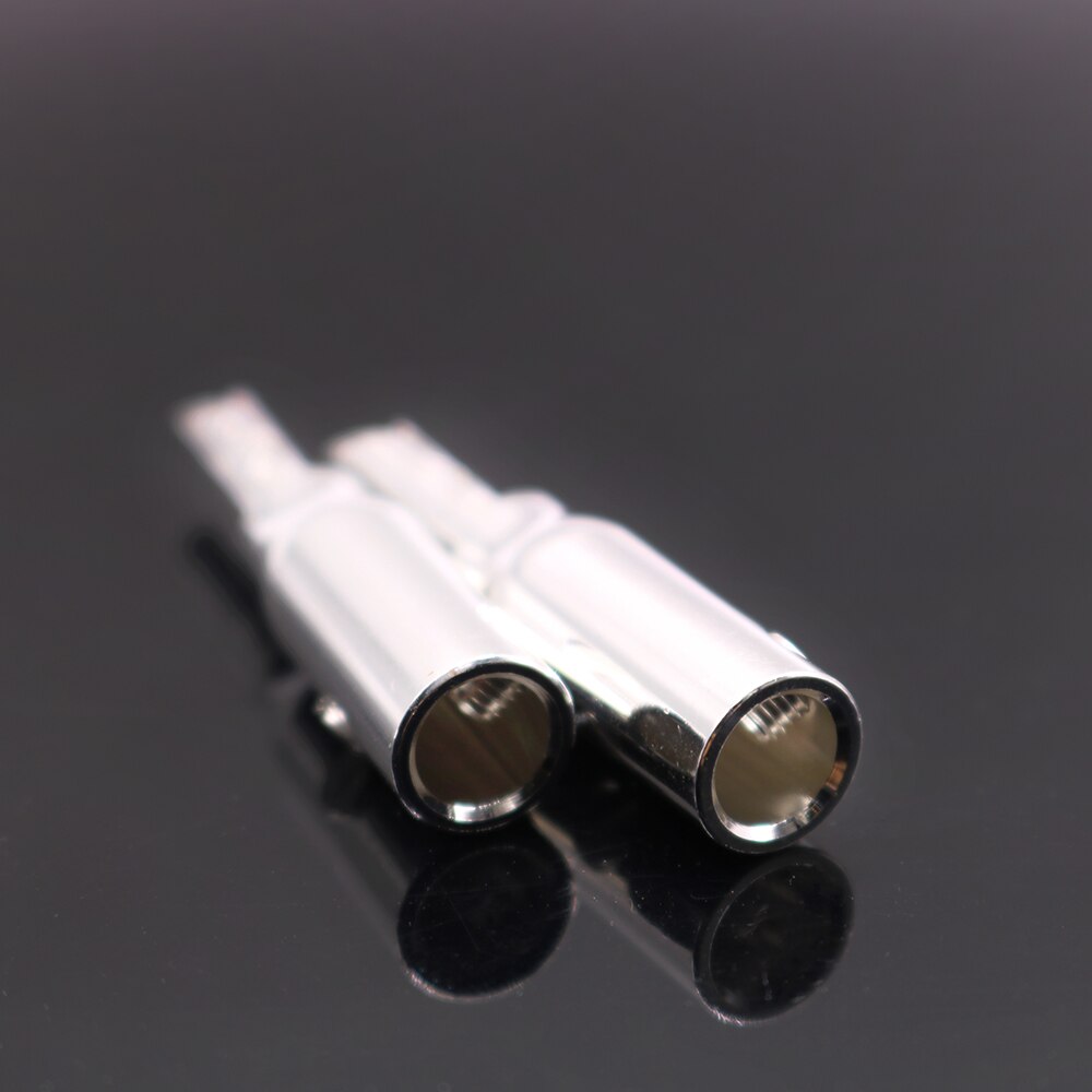 Yivosound diy alto-falante de alta fidelidade cabo chapeamento prata banana conector plug
