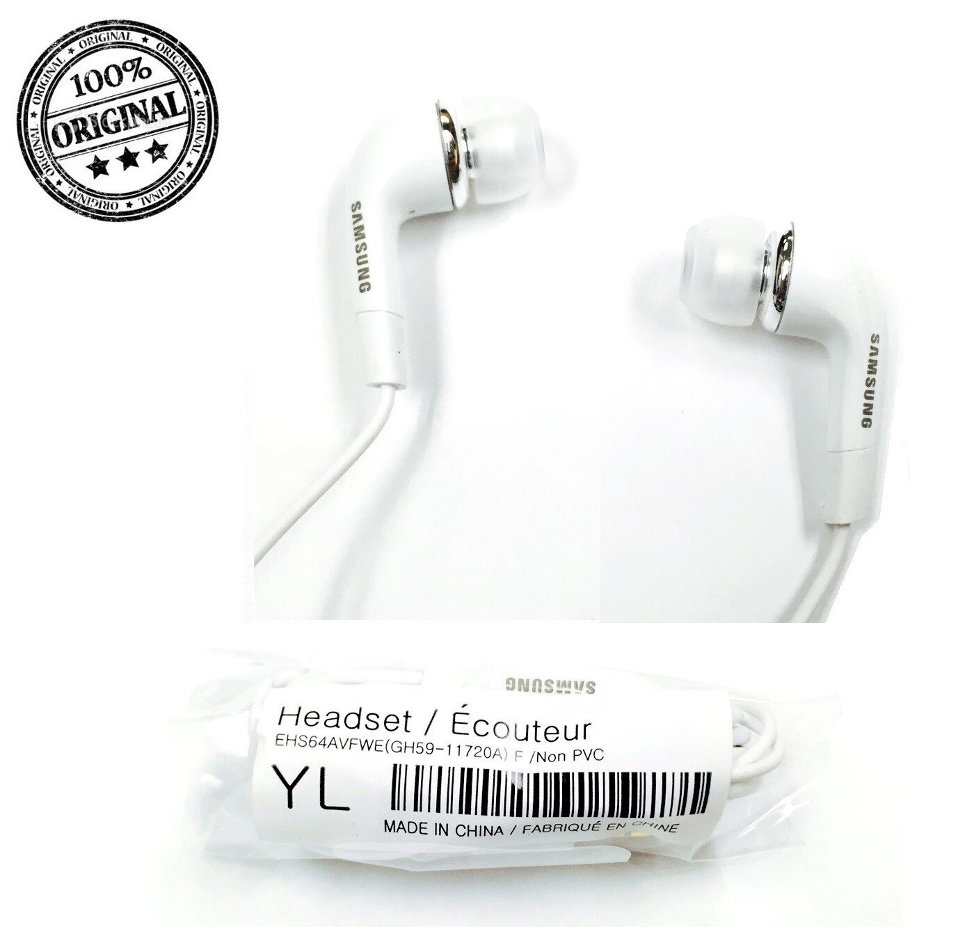 Auriculares GH59-11720A para Samsung S4 S5 S6 S7 S8 Note 2 3 4 5 6 7 8 J3 J5 J7: Default Title