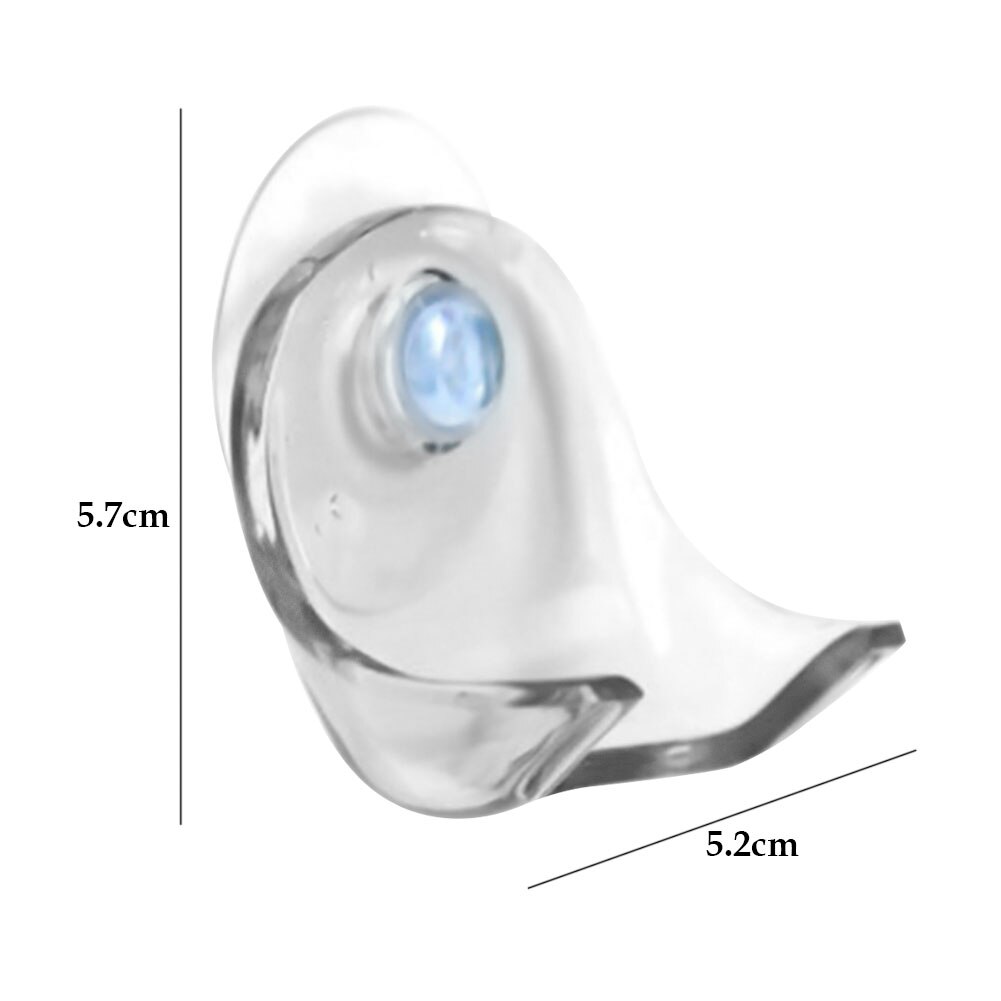 Super Suction Cup Lightweight Compact Razor Holder Home Space Saving Wall Clear Rack Bathroom Storage Shaver Stable Easy Attach