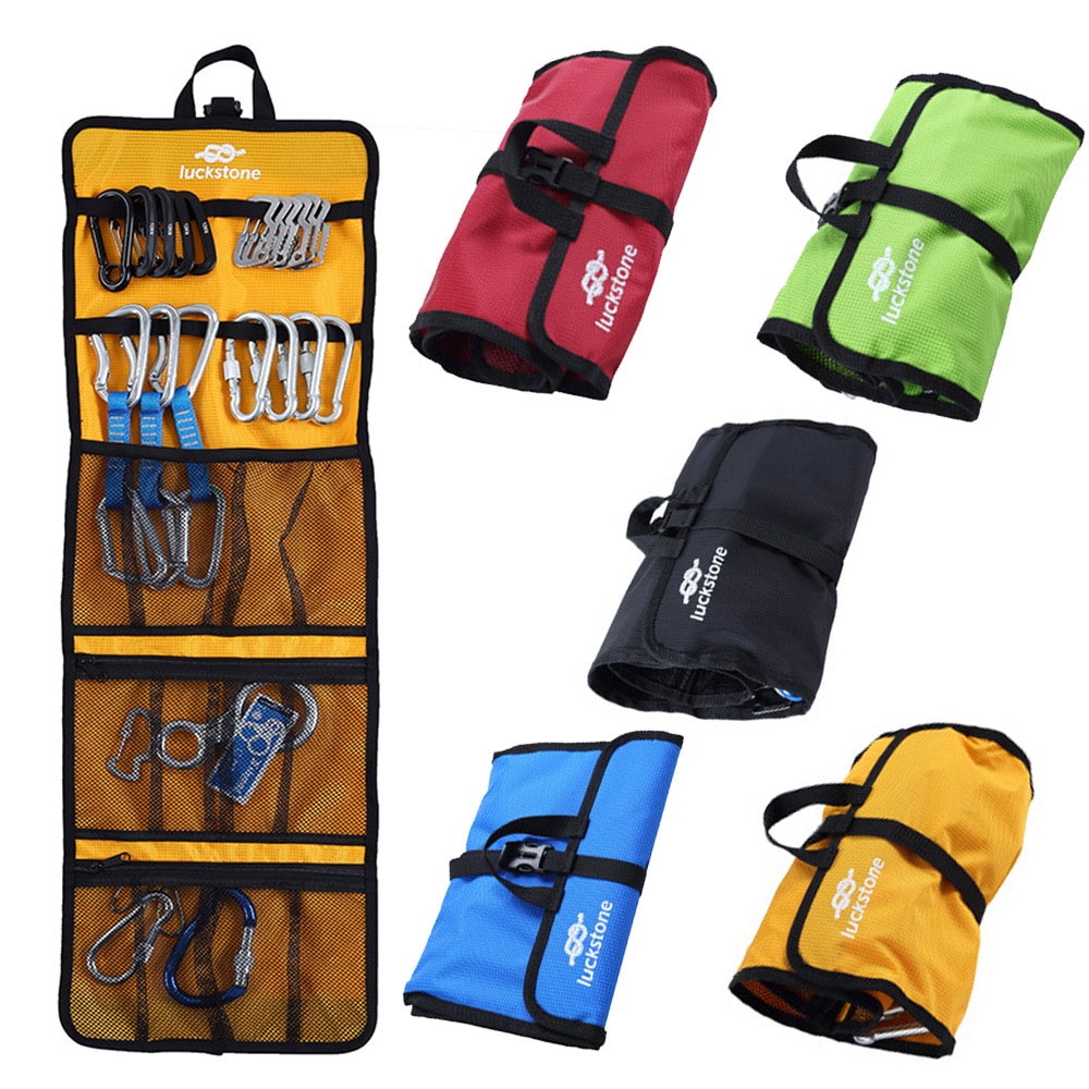 Multifuntion Rock Climbing Storage Bag Gear Equipment Organized Storage Bag Carabiner Carrying Bag