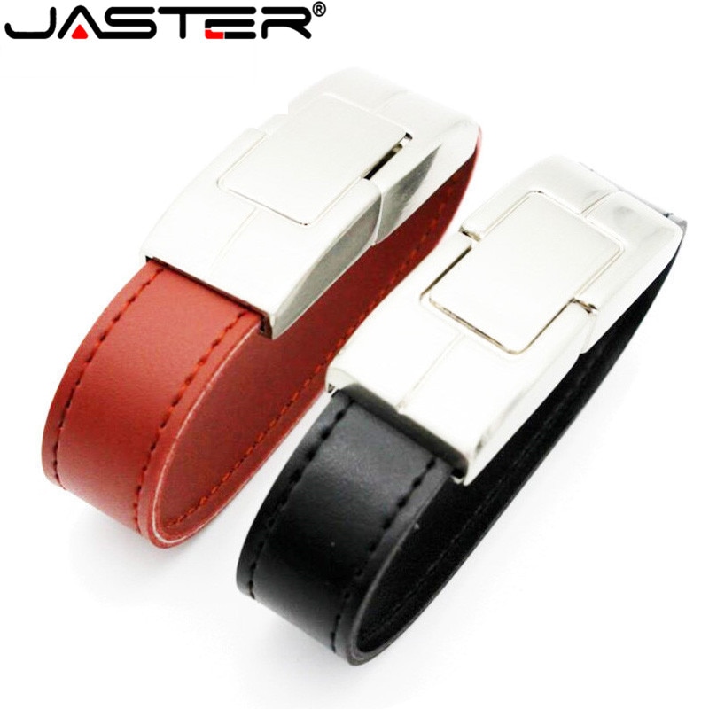 Bracelet en cuir JASTER clé USB clé USB 4GB 8GB 16GB 32GB USB 2.0 clés de mémoire Flash Bracelet stylo lecteur