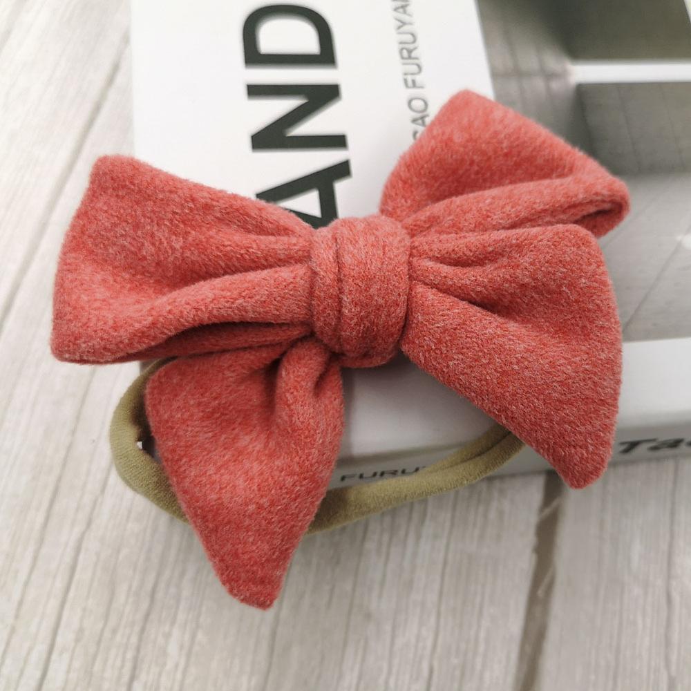 Baby Hoofdband Bow Hoofdbanden Voor Meisje Wollen Hoofd Band Dunne Nylon Haarband Pasgeboren Fotografie Props Peuter Haaraccessoires: 12