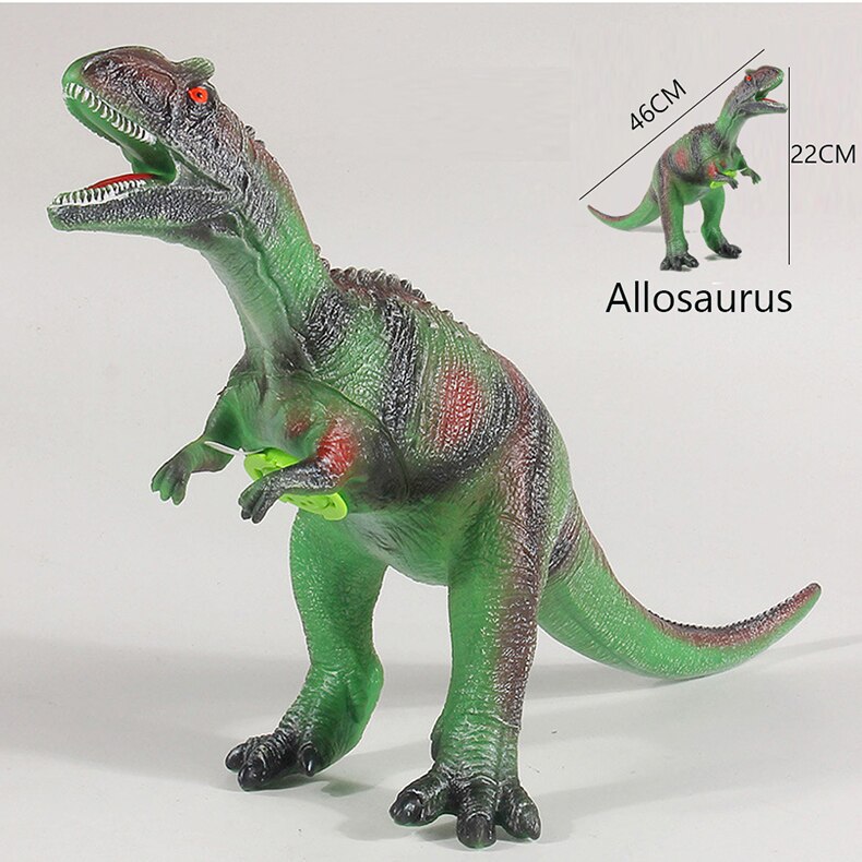 48CM Educational Vocal Dinosaur Toys Kids Realistic Soft PVC Plastic Figures Animal Model Toys for Children Xmas: Allosaurus