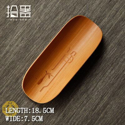 Thé sculpté en bambou fait à la main, fait de bambou naturel, tasse à thé Lotus Zen, accessoires pour service à thé: 06