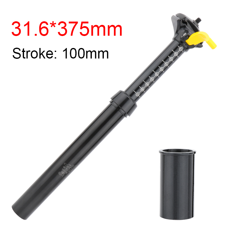 MEROCA-tija de sillín telescópica para bicicleta de montaña, gotero con Control manual, tubo retráctil, 30,9/31,6mm: 31.6mm