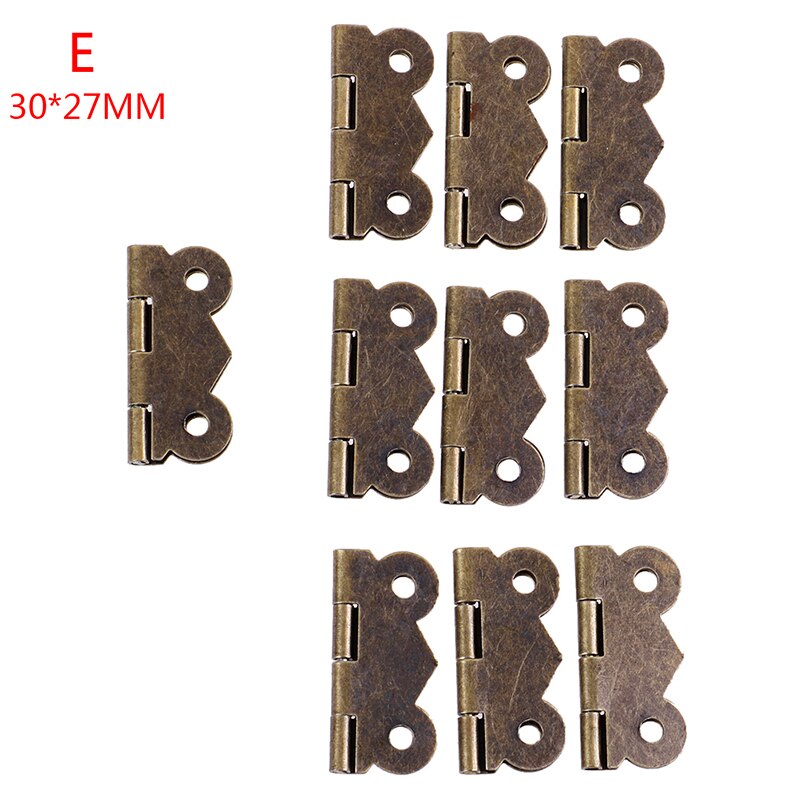 10PC Mini Butterfly Door Cabinet Drawer Jewellery Box Hinge Furniture 5 sizes: E