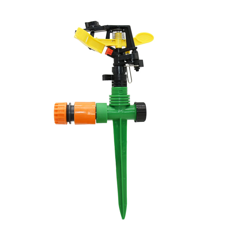 Adjustable angle Rotary nozzle Rocker Sprinklers With nozzle holder connector 360 degrees jet Agricultural garden Irrigation: 1I2 hose