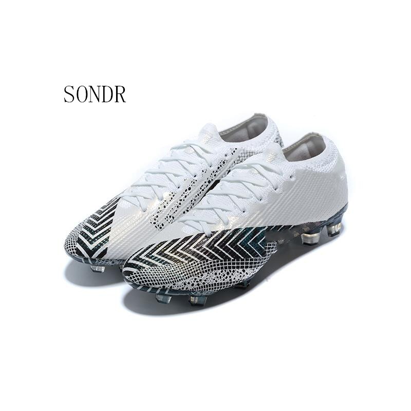 Sneakers mænd fodboldsko fodboldstøvler lange pigge fg pigge sneakers bløde indendørs græstørv futsal fodboldsko
