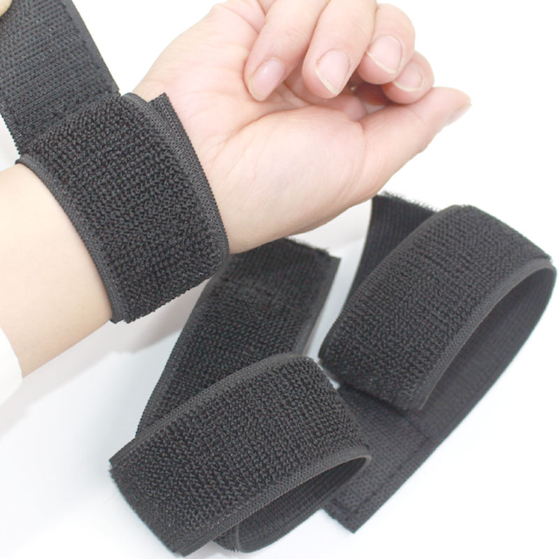 5 stk/parti 50mm nylon elastisk bånd velcrobånd selvklæbende fastgørelse bæltebånd bundt klæbrig armbånd håndledsbind bandager