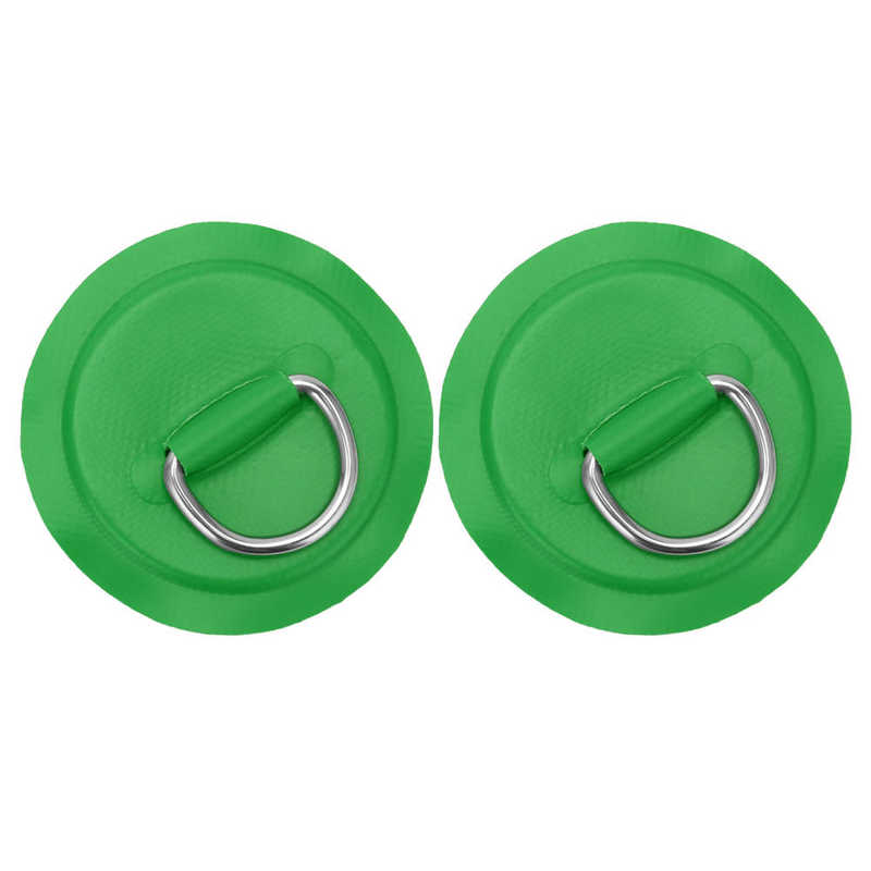 Boat Kayak D Ring Pad Patch PVC Inflatable Boat Raft Dinghy Canoe Surfboard Kayak Tie Down Fitting Surf Board Paddle Patch: Green  