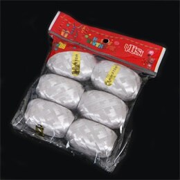 Ballon à feuille multicolore pour fête d'anniversaire mariage, banderole à Ballon multicolore 5mm x 10m 6 pièces: silverB