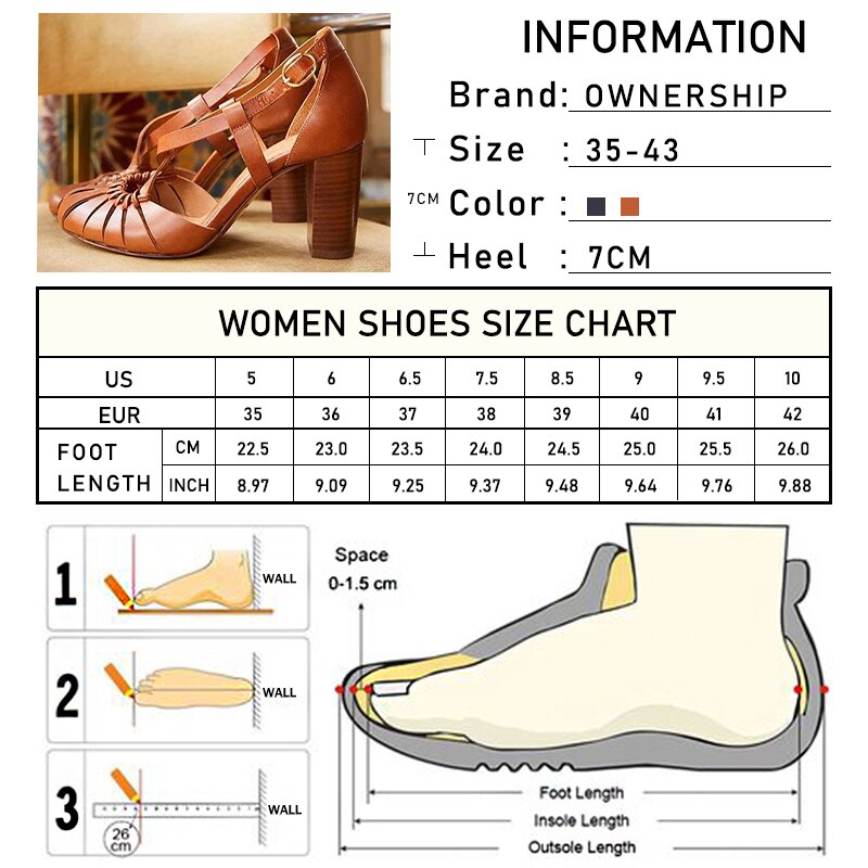 Vrouw Rome Sandalen Vrouwen Comfort Party Schoenen Vrouwen Gesp Pompen Vrouwelijke Hoge Hakken Dames Elegante Footwear Plus Size 43