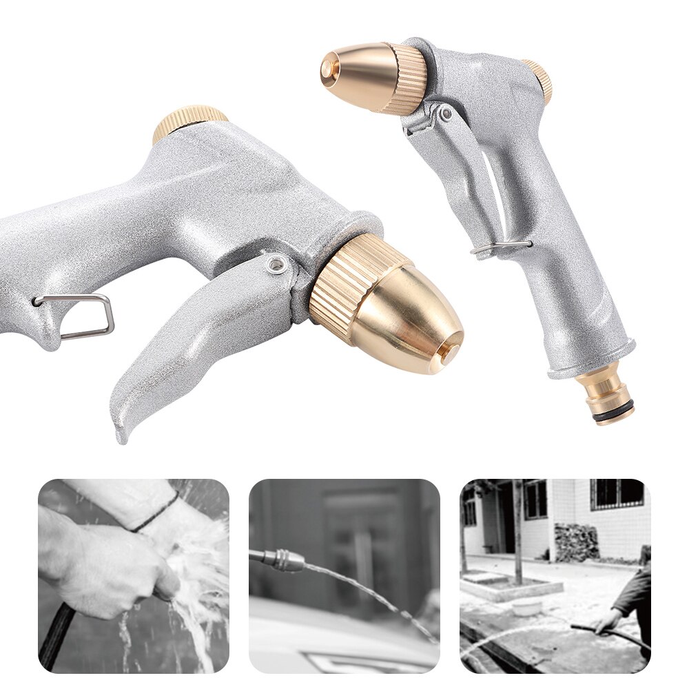 Verstelbare patroon hogedruk waterspuit pistool tuinslang mondstuk multi waterpistool gazon planten water geven huis tuinbenodigdheden