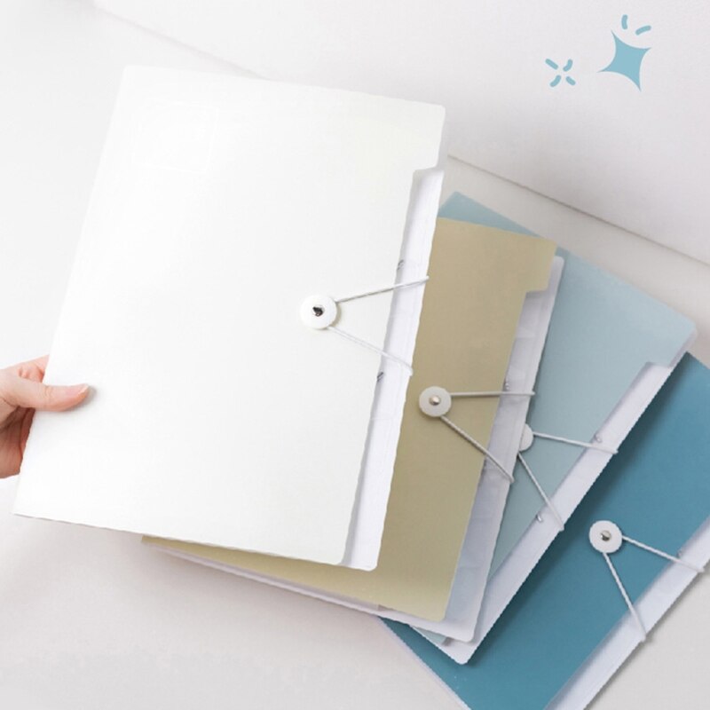 Accordion File Folder 8 Pocket Expanding Document Folder A4 Size for Home School 85DD