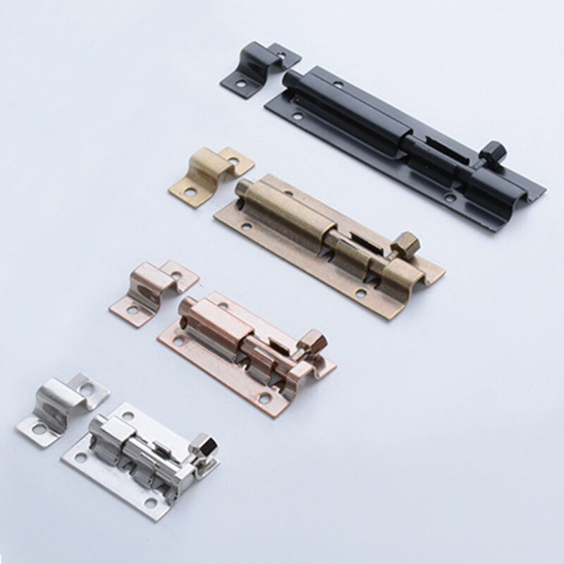 Thickened Sliding Bolt Door Lock Stainless Steel Slide Latch Lock Safety Door Barrel Bolt Privacy Latch Easy to Install