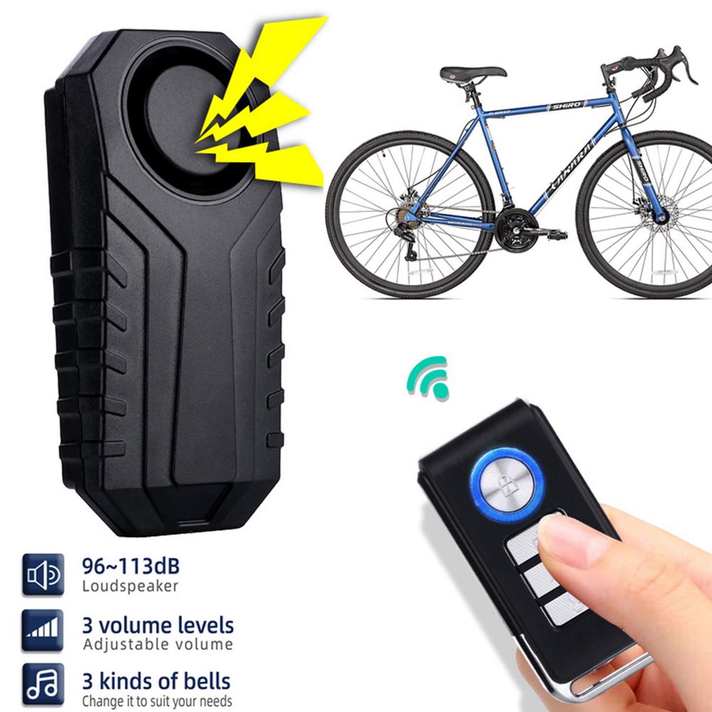 Remote Bike Alarm Wireless Control Warning Alarm Sensor Bicycle Vibration Electric Car Vehicle Security Anti-theft Motorcycle Ho