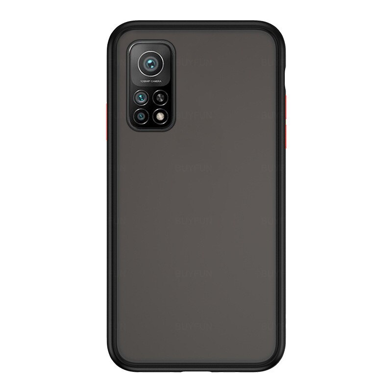 Mi10t pro case przezroczyste matowe pokrowce na xiaomi mi 10 t 10 t pro case silikonowe, odporne na wstrząsy coque fundas na xiaomi10t pro capas: mi 10t / black