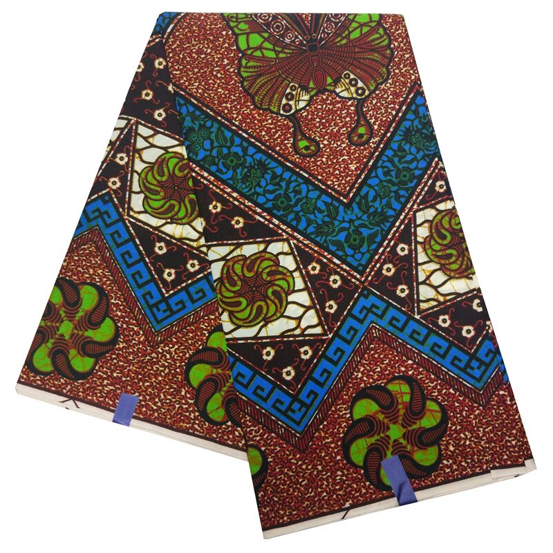 Wax African Real Veritable Wax African Butterfly Print Multiple Color Fabric For Patchwork Sewing
