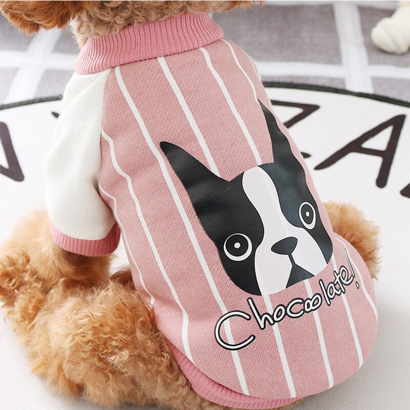 Baseball Dog Clothes Pug French Bulldog Costume Winter Dogs Pets Clothing For Dog Coat Pet Clothes Ropa Perro Chihuahua Yorkshir: Roze / XXL