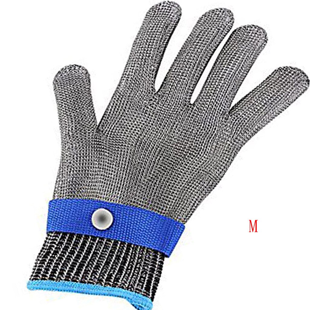 Anti-cut Gloves Safety Cut Proof Stab Resistant Stainless Steel Wire Metal Mesh Butcher Cut-resistant Gloves #T3G: BUM