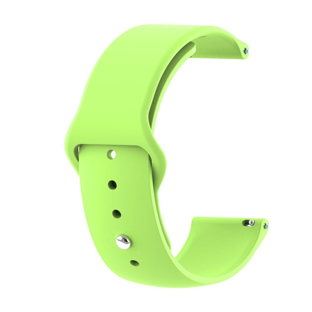 22mm Solid Color Strap Reverse Buckle Silicone Replacement Strap For Haylou Solar LS05 Series