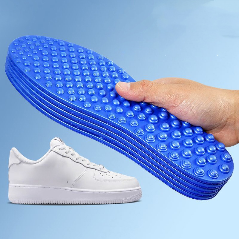 Sottopiede per massaggio con bordo per pressione dito Allevia l'affaticamento del piede Scarpe Solette Uomo Donna Cuscinetti per scarpe Sport morbidi Scarpe casual Suola 1 paio: nero / 0