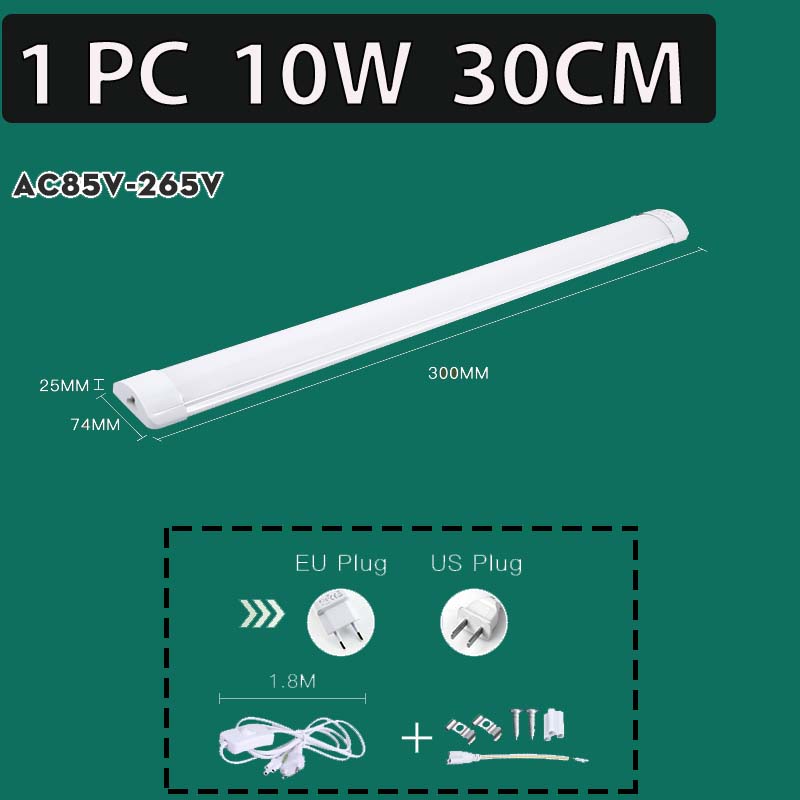 Luces Led para armario de cocina, iluminación Led para armario, 5W, 10W, 20W, lámpara de pared de tubo para habitación, armario, cocina, hogar, 220V: plum / Amarillo claro / 0,8 m