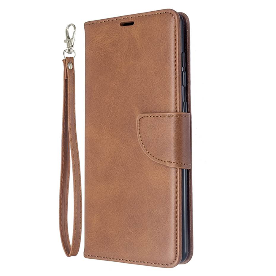 Funda de teléfono SM-A315 A31 A315F para Samsung Galaxy A31 SM-A315, BILLETERA, Funda de cuero para Samsung A31: Brown