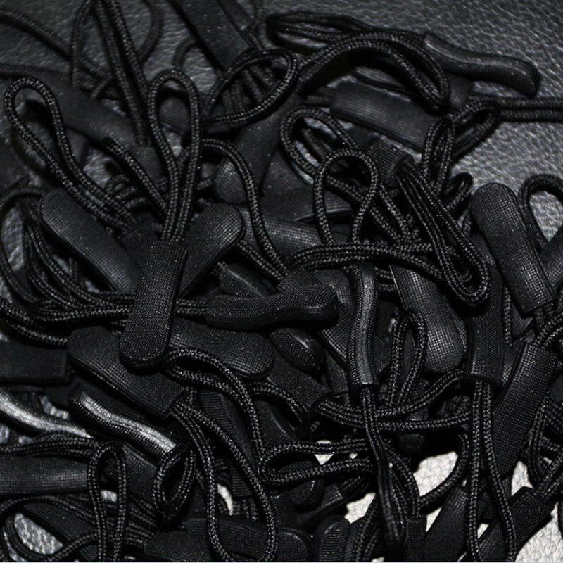 5 pz Un facile Utilizzo in Plastica Nera Tiretti cordone corda finisce Blocco cerniera lampo clip Fibbia per Abbigliamento Accessori