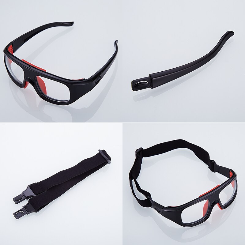 Protective Glasses Can Put Myopia Lens Football Goggles Men With Strap Replaced Sports Gear Glasses