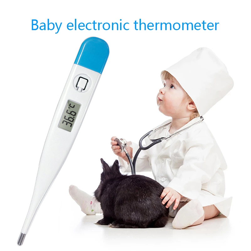 Thermometer for Fever, Digital Basal Body Thermometer Oral, Armpit or Rectal Temperature Electronic LCD Display