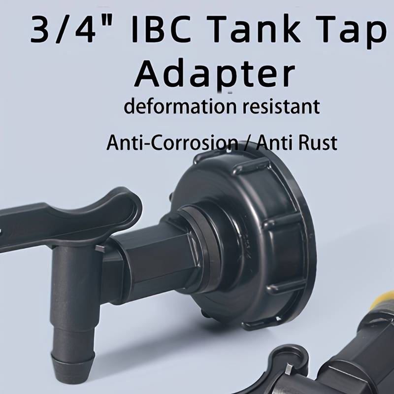 1 st 3/4 "IBC Tank Tap Adapter Grove Draad Tuin Watertank Kraan Voor 3/4" Slangen messing Vervanging Connector Kleppen