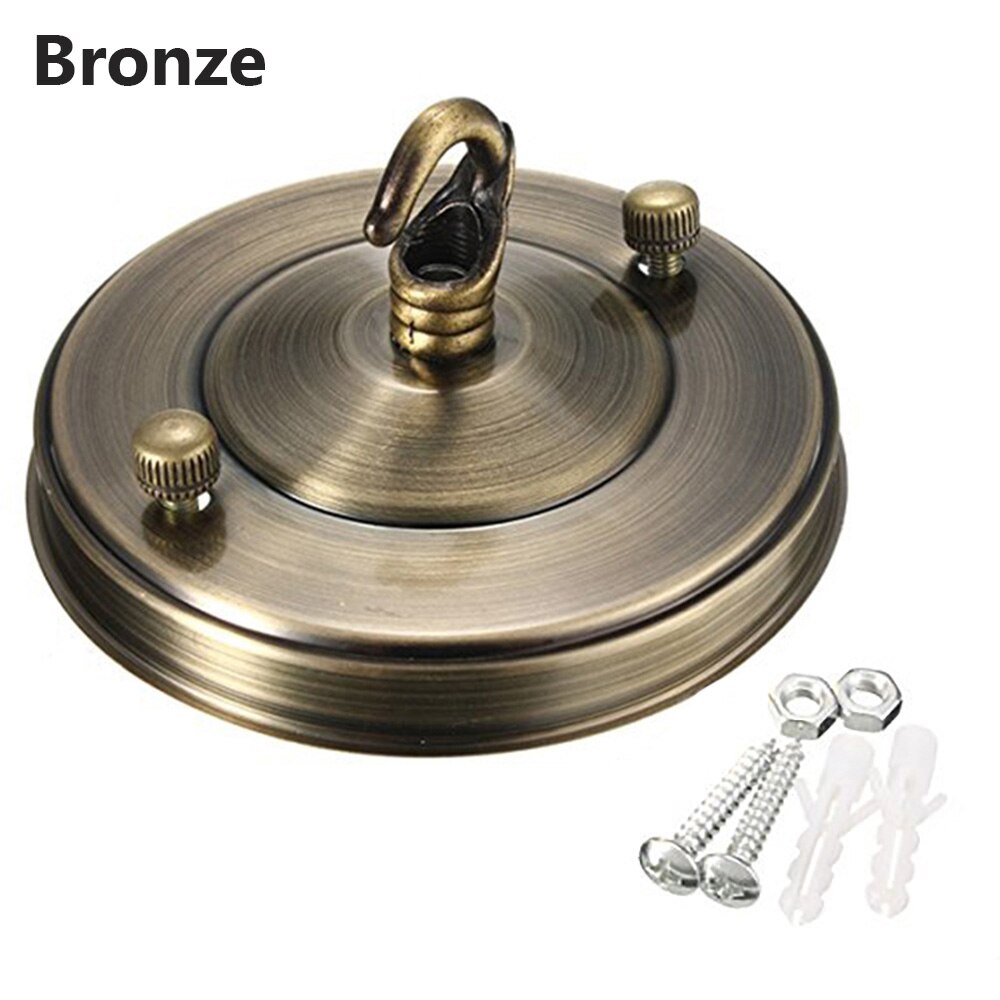 Lustre au plafond Antique Vintage, support d&#39;assiette à crochet, accessoire de lampe: bronze