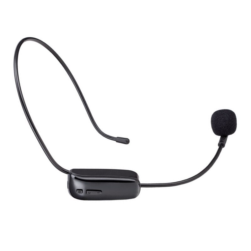 FM Headset Microphone Wireless Head-Wear Mic Voice Amplifier for Speech Teaching