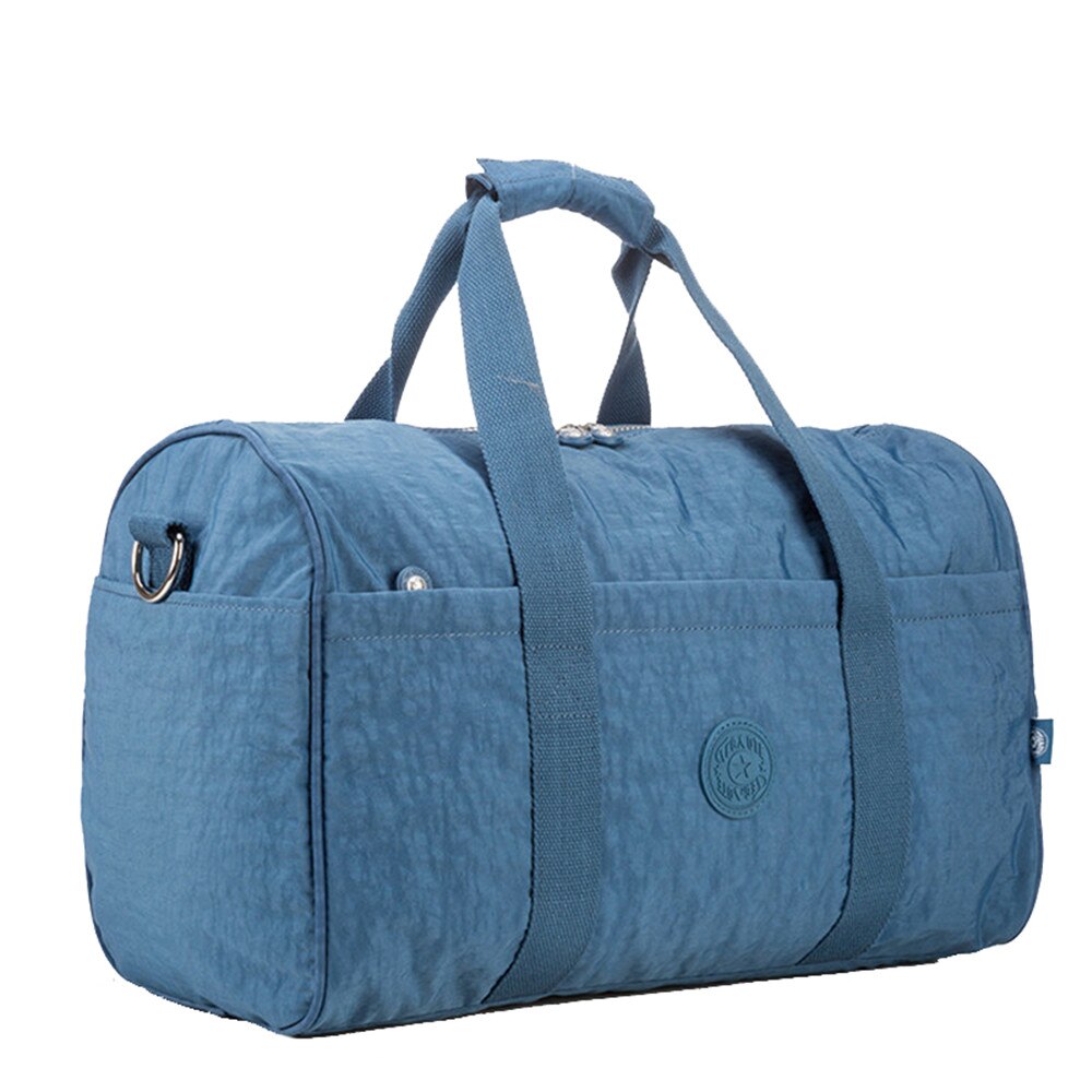 TEGAOTE, nueva bolsa de viaje ultraligera impermeable para hombres, bolsa de viaje de gran capacidad, bolsa de viaje para mujeres, equipaje de Nylon, bolsos de viaje Unisex: light blue