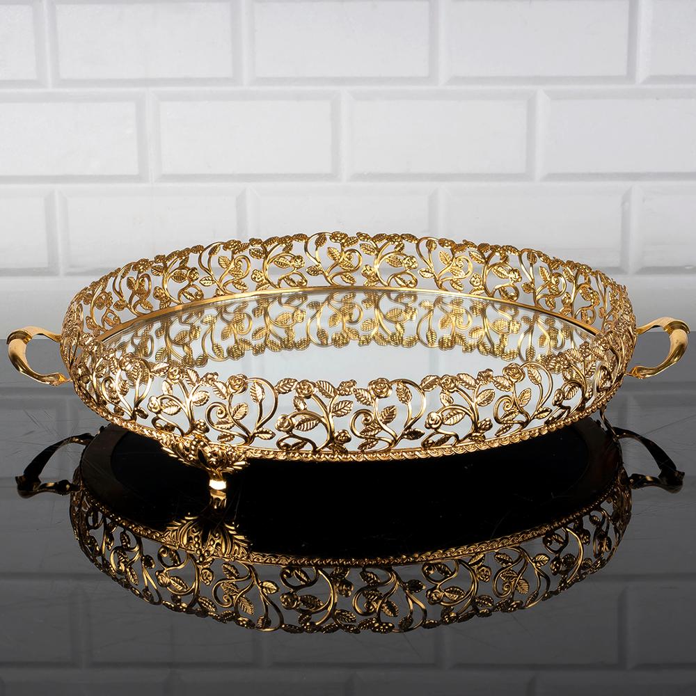 Dienblad Luxe Service Plaat Gouden Zilveren Ronde Grote Kleine Turks Arabisch Oosterse Oost