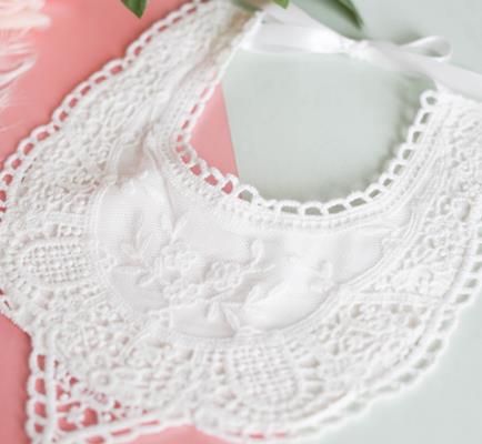 Commercio tutto'ingrosso 10 pz marca nuovo 2018 Del bambino Delle Ragazze 100% Del Merletto Del Cotone Bavaglini Panni del rutto 0-3anno: 7